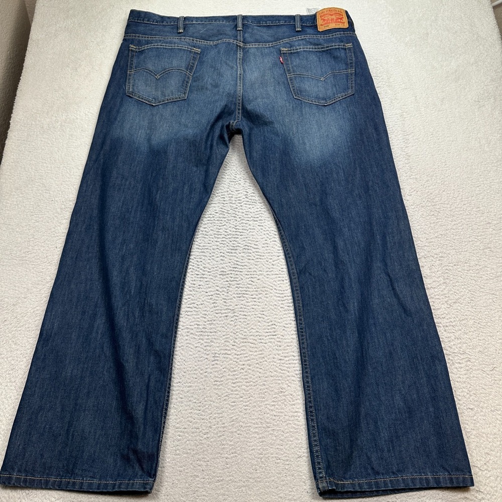 Levi 569 Jeans Men's Size 44X32 (Fits 46X32) Loose Straight Blue Wash Denim - Picture 7 of 11